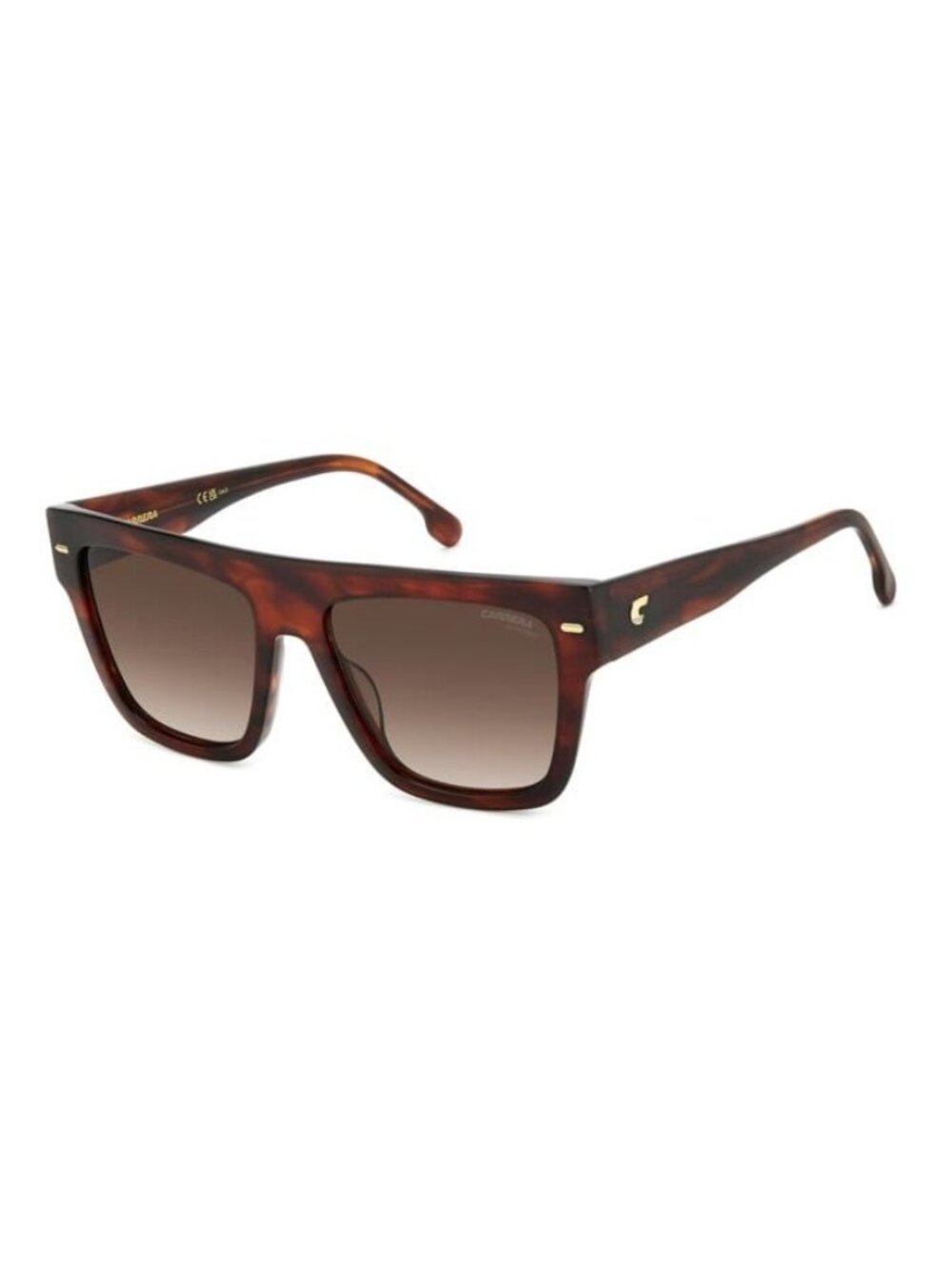 New Carrera Women's Sunglasses Brown Square Lens Acetate Frame 3016 S EX4 55